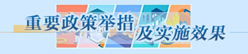重要政策举措及实施效果